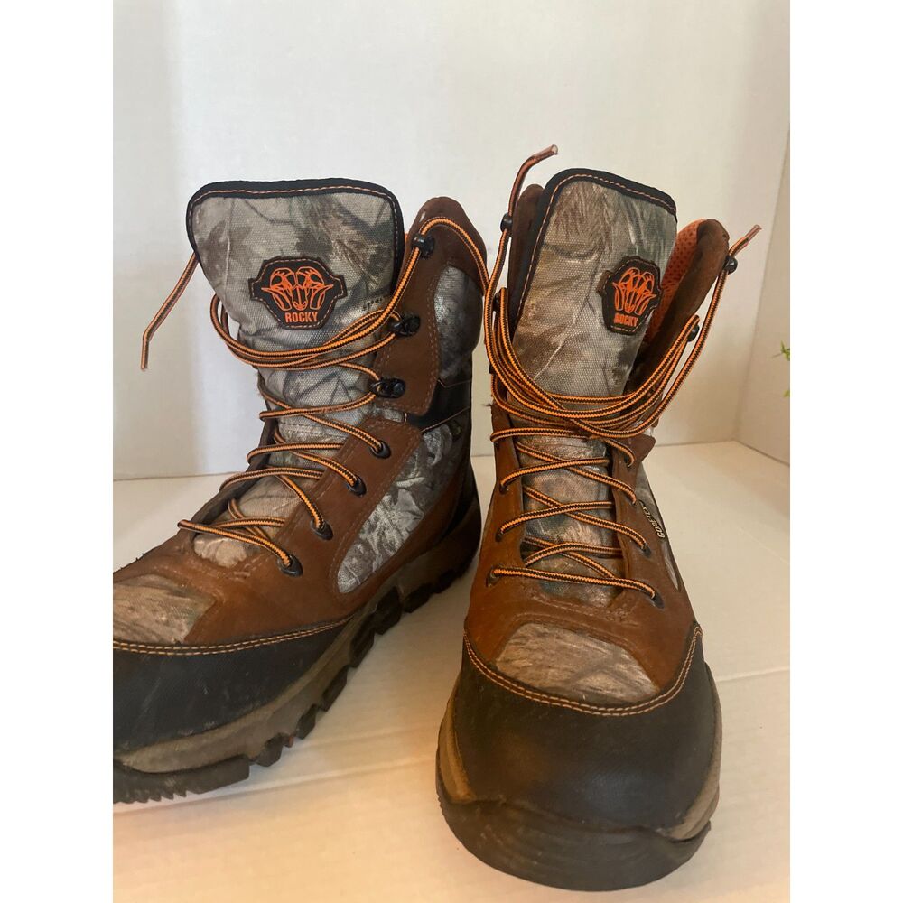 Rocky 4776 Men's 8" GTX 400g Insulated Hunting Boots Camo Brown Size 10W